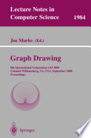 Graph Drawing 8th International Symposium, GD 2000, Colonial Williamsburg, VA, USA, September 20-23, 2000, Proceedings