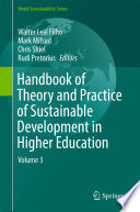 Handbook of Theory and Practice of Sustainable Development in Higher Education Volume 3