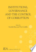 Institutions, Governance and the Control of Corruption