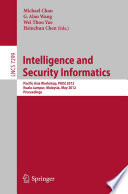 Intelligence and Security Informatics Pacific Asia Workshop, PAISI 2012, Kuala Lumpur, Malaysia, May 29, 2012, Proceedings