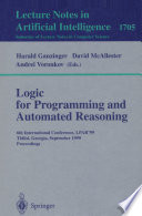 Logic Programming and Automated Reasoning 6th International Conference, LPAR'99, Tbilisi, Georgia, September 6-10, 1999, Proceedings