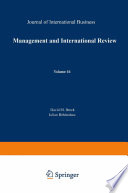 Management and International Review