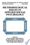 Methodological Issues in Applied Social Psychology