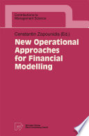 New Operational Approaches for Financial Modelling