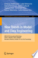 New Trends in Model and Data Engineering MEDI 2018 International Workshops, DETECT, MEDI4SG, IWCFS, REMEDY, Marrakesh, Morocco, October 24–26, 2018, Proceedings