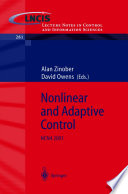 Nonlinear and Adaptive Control NCN4 2001