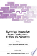 Numerical Integration Recent Developments, Software and Applications