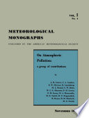 On Atmospheric Pollution A Group of Contributions