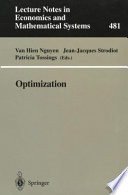 Optimization Proceedings of the 9th Belgian-French-German Conference on Optimization Namur, September 7–11, 1998