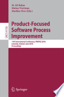 Product-Focused Software Process Improvement 11th International Conference, PROFES 2010, Limerick, Ireland, June 21-23, 2010, Proceedings