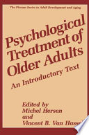 Psychological Treatment of Older Adults An Introductory Text