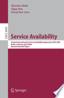 Service Availability Second International Service Availability Symposium, ISAS 2005, Berlin, Germany, April 25-26, 2005, Revised Selected Papers