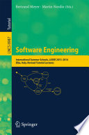 Software Engineering International Summer Schools, LASER 2013-2014, Elba, Italy, Revised Tutorial Lectures