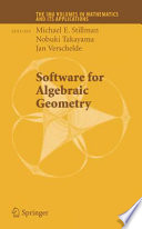 Software for Algebraic Geometry