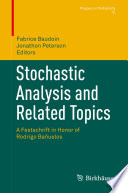 Stochastic Analysis and Related Topics A Festschrift in Honor of Rodrigo Bañuelos