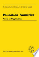 Validation Numerics Theory and Applications