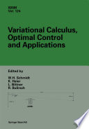 Variational Calculus, Optimal Control and Applications International Conference in honour of L. Bittner and R. Klötzler, Trassenheide, Germany, September 23–27, 1996
