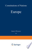 Volume III — Europe Constitutions of Nations