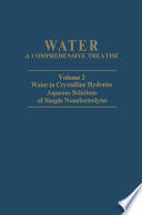 Water in Crystalline Hydrates Aqueous Solutions of Simple Nonelectrolytes