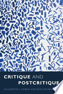 Critique and postcritique