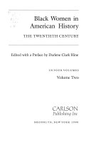 Black women in American history. From colonial times through the nineteenth century