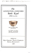 The Lexington-Concord Battle Road, April 19, 1775.