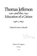 Thomas Jefferson and the education of a citizen
