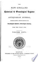 The New England historical & genealogical register and antiquarian journal