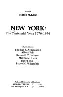 New York : the centennial years, 1676-1976