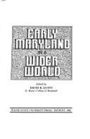 Early Maryland in a wider world