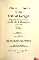 Original papers of Governors Reynolds, Ellis, Wright, and others, 1757-1763