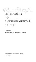 Philosophy & environmental crisis : [papers]