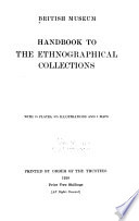 Handbook to the ethnographical collections.