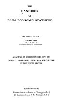 The Handbook of basic economic statistics.