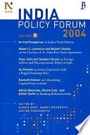 India policy forum 2004. Volume 1.