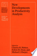 New developments in productivity analysis