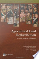 Agricultural land redistribution : toward greater consensus