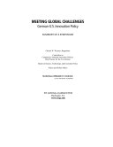 Meeting global challenges : German-U.S. innovation policy : summary of a symposium