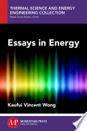 Essays in energy