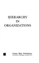 Heirarchy in organizations; [an international comparison,