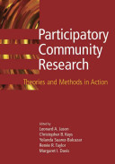 Participatory community research : theories and methods in action