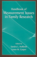Handbook of measurement issues in family research