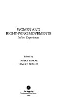 Women and right-wing movements : Indian experiences