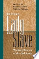 Neither lady nor slave : working women of the Old South