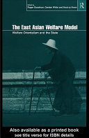 The East Asian welfare model : welfare Orientalism and the state
