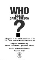 Who killed Carlo Tresca ?