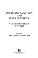 American communism and Black Americans : a documentary history, 1919-1929