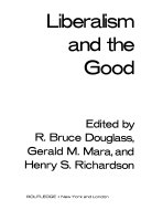 Liberalism and the good