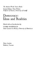 Democracy, ideas and realities