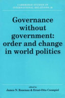 Governance without government : order and change in world politics